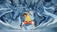 Monkey D Luffy using Conqueror's Haki (Image via Toei Animation)